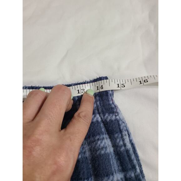 Lucky brand large men's blue plaid fleece pajama pants - Picture 7 of 9